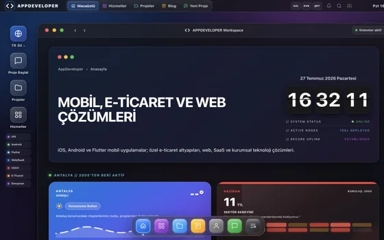 App Developer proje görünümü